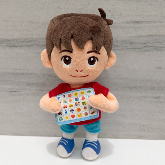 Boy with AAC Device - Plushy