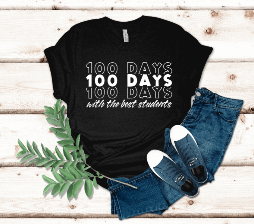 100 Days with the Best Students t-shirt