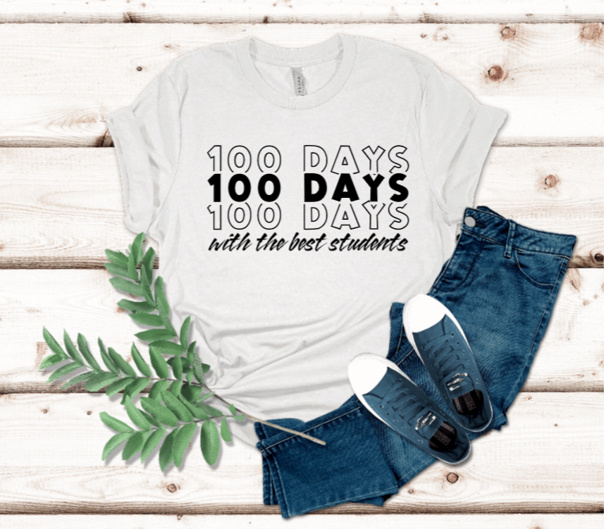 100 Days with the Best Students t-shirt